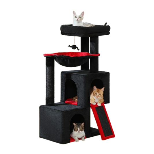 Grand arbre à chat – griffoirs et jouets